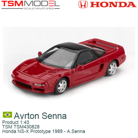 Product 1:43 | TSM TSM430828 | Honda NS-X Prototype 1989 - A.Senna