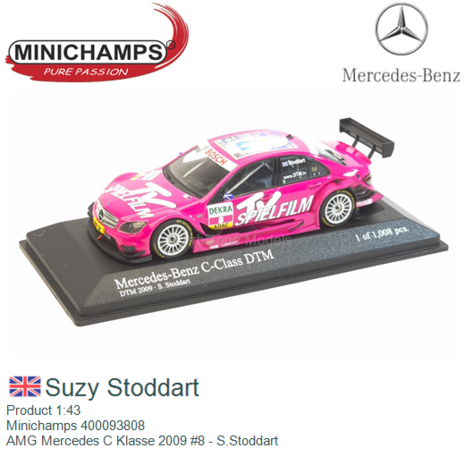 Product 1:43 | Minichamps 400093808 | AMG Mercedes C Klasse 2009 #8 - S.Stoddart