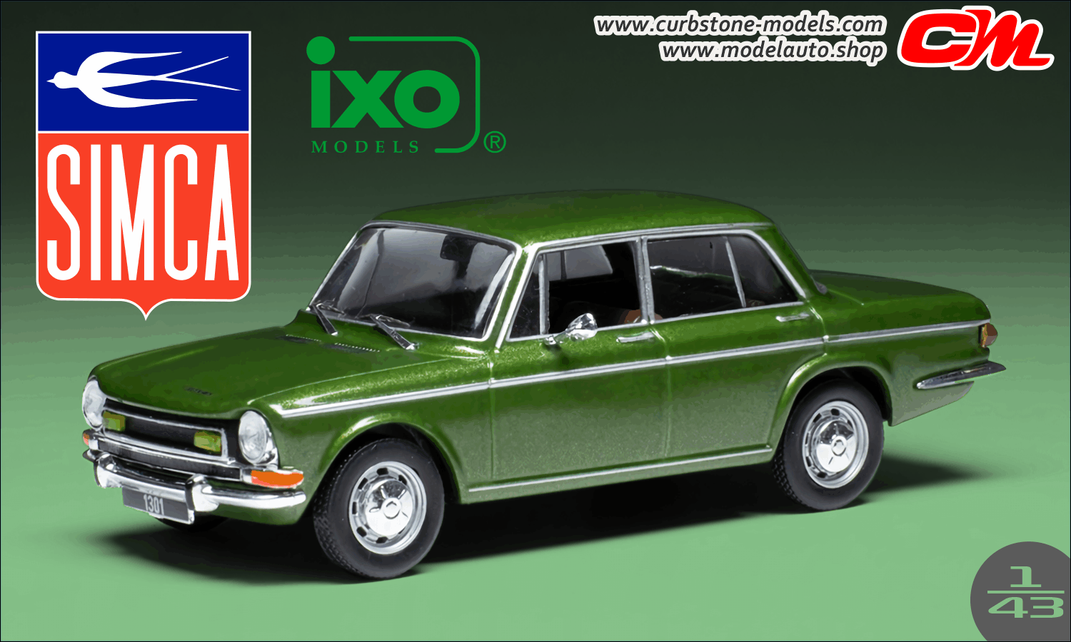 1972 Simca 1301 Special Metallic Green