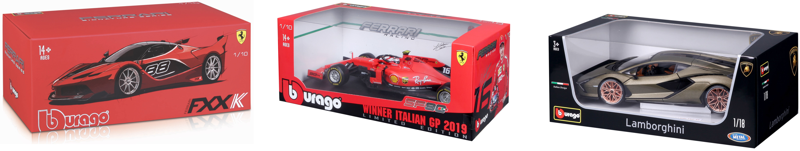 Bburago model car packaging