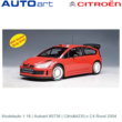 Modelauto 1:18 | Autoart 80736 | Citroën C4 Rood 2004