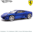 Modelauto 1:18 | Hotwheels C3865 | Ferrari 360 Modena Blauw