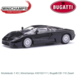 Modelauto 1:43 | Minichamps 430102111 | Bugatti EB 110 Zwart