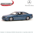Modelauto 1:43 | Minichamps 430038026 | Mercedes Benz CL Coupe Blauw metallic 1999