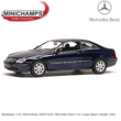 Modelauto 1:43 | Minichamps 400031420 | Mercedes Benz CLK Coupe Blauw metallic 2002