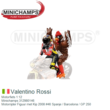 Motorfiets 1:12 | Minichamps 312980146 | Motorrijder Figuur met Kip 2008 #46 Spanje / Barcelona / GP 250