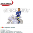 Motorfiets 1:12 | Minichamps 312049046 | Motorrijder Figuur Zittend op de motor zonder helm | Gauloises Fortuna Racing 2004 #46 - Valentino Rossi