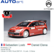 Modelauto 1:18 | Autoart 80738 | Citroën C4 WRC Rood 2007 #1 - S.Loeb - D.Elena