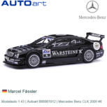 Modelauto 1:43 | Autoart B66961912 | Mercedes Benz CLK 2000 #6 Modelauto 1:43 | Autoart B66961912 | Mercedes Benz CLK 2000 #6