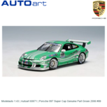 Modelauto 1:43 | Autoart 60671 | Porsche 997 Super Cup Genuine Part Groen 2006 #89 Modelauto 1:43 | Autoart 60671 | Porsche 997 Super Cup Genuine Part Groen 2006 #89