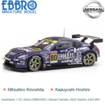 Modelauto 1:43 | Ebbro EBB43602 | Nissan Fairlady 350Z Daishin 2004 #80 Modelauto 1:43 | Ebbro EBB43602 | Nissan Fairlady 350Z Daishin 2004 #80