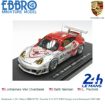 Modelauto 1:43 | Ebbro EBB43778 | Porsche 911 GT3 RSR Flying Lizard Motorsport 2005 #80 Modelauto 1:43 | Ebbro EBB43778 | Porsche 911 GT3 RSR Flying Lizard Motorsport 2005 #80
