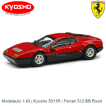 Modelauto 1:43 | Kyosho 5011R | Ferrari 512 BB Rood Modelauto 1:43 | Kyosho 5011R | Ferrari 512 BB Rood