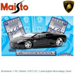 Modelauto 1:64 | Maisto 15473-S2 | Lamborghini Murcielago Zwart Modelauto 1:64 | Maisto 15473-S2 | Lamborghini Murcielago Zwart