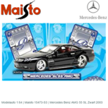 Modelauto 1:64 | Maisto 15473-S3 | Mercedes Benz AMG 55 SL Zwart 2003 Modelauto 1:64 | Maisto 15473-S3 | Mercedes Benz AMG 55 SL Zwart 2003