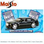 Modelauto 1:64 | Maisto 15473-S4 | Chrysler 300 C Hemi Zwart 2005 Modelauto 1:64 | Maisto 15473-S4 | Chrysler 300 C Hemi Zwart 2005