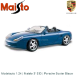 Modelauto 1:24 | Maisto 31933 | Porsche Boxter Blauw Modelauto 1:24 | Maisto 31933 | Porsche Boxter Blauw