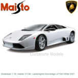 Modelauto 1:18 | Maisto 31148 | Lamborghini Murcielago LP 640 White 2007 Modelauto 1:18 | Maisto 31148 | Lamborghini Murcielago LP 640 White 2007