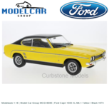 Modelauto 1:18 | Model Car Group MCG18085 | Ford Capri 1600 XL Mk.1 Yellow / Black 1973 Modelauto 1:18 | Model Car Group MCG18085 | Ford Capri 1600 XL Mk.1 Yellow / Black 1973