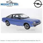 Modelauto 1:18 | Model Car Group MCG18107 | Opel Manta B Berlinetta Metallic Blue / Black 1975 Modelauto 1:18 | Model Car Group MCG18107 | Opel Manta B Berlinetta Metallic Blue / Black 1975