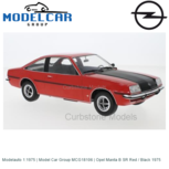 Modelauto 1:1975 | Model Car Group MCG18106 | Opel Manta B SR Red / Black 1975 Modelauto 1:1975 | Model Car Group MCG18106 | Opel Manta B SR Red / Black 1975