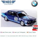 Modelauto 1:43 | Neo Scale Models 45667 | BMW 528i E28 Group A Gitanes 1982 #26 Modelauto 1:43 | Neo Scale Models 45667 | BMW 528i E28 Group A Gitanes 1982 #26