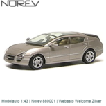Modelauto 1:43 | Norev 880001 | Webasto Welcome Zilver Modelauto 1:43 | Norev 880001 | Webasto Welcome Zilver