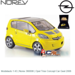 Modelauto 1:43 | Norev 360008 | Opel Trixx Concept Car Geel 2006 Modelauto 1:43 | Norev 360008 | Opel Trixx Concept Car Geel 2006
