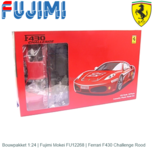 Bouwpakket 1:24 | Fujimi Mokei FU12268 | Ferrari F430 Challenge Rood Bouwpakket 1:24 | Fujimi Mokei FU12268 | Ferrari F430 Challenge Rood