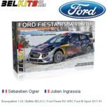 Bouwpakket 1:24 | Belkits BEL012 | Ford Fiesta RS WRC Ford M-Sport 2017 #1 Bouwpakket 1:24 | Belkits BEL012 | Ford Fiesta RS WRC Ford M-Sport 2017 #1