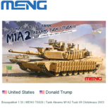 Bouwpakket 1:35 | MENG TS026 | Tank Abrams M1A2 Tusk I/II Christmass 2003 Bouwpakket 1:35 | MENG TS026 | Tank Abrams M1A2 Tusk I/II Christmass 2003