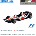 Bouwpakket 1:43 | Tameo SLK025 | BAR 007 Honda 2005 Bouwpakket 1:43 | Tameo SLK025 | BAR 007 Honda 2005