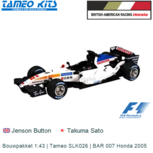 Bouwpakket 1:43 | Tameo SLK026 | BAR 007 Honda 2005 Bouwpakket 1:43 | Tameo SLK026 | BAR 007 Honda 2005