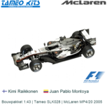 Bouwpakket 1:43 | Tameo SLK028 | McLaren MP4/20 2005 Bouwpakket 1:43 | Tameo SLK028 | McLaren MP4/20 2005