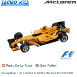 Bouwpakket 1:43 | Tameo SLK029 | McLaren MP4/20 2006 Bouwpakket 1:43 | Tameo SLK029 | McLaren MP4/20 2006