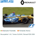 Bouwpakket 1:43 | Tameo SLK040 | Renault R26 2006 Bouwpakket 1:43 | Tameo SLK040 | Renault R26 2006