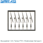 Bouwpakket 1:43 | Tameo FT01 | Ruitenwisser Set type A Bouwpakket 1:43 | Tameo FT01 | Ruitenwisser Set type A