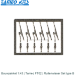 Bouwpakket 1:43 | Tameo FT02 | Ruitenwisser Set type B Bouwpakket 1:43 | Tameo FT02 | Ruitenwisser Set type B