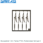 Bouwpakket 1:43 | Tameo FT03 | Ruitenwisser Set type C Bouwpakket 1:43 | Tameo FT03 | Ruitenwisser Set type C