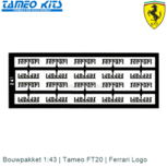 Bouwpakket 1:43 | Tameo FT20 | Ferrari Logo Bouwpakket 1:43 | Tameo FT20 | Ferrari Logo