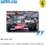 Bouwpakket 1:43 | Tameo TMK366 | Ferrari 312B #12 Bouwpakket 1:43 | Tameo TMK366 | Ferrari 312B #12