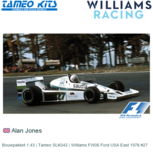 Bouwpakket 1:43 | Tameo SLK042 | Williams FW06 Ford USA East 1978 #27 Bouwpakket 1:43 | Tameo SLK042 | Williams FW06 Ford USA East 1978 #27