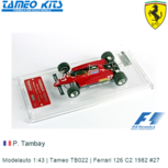 Modelauto 1:43 | Tameo TB022 | Ferrari 126 C2 1982 #27 Modelauto 1:43 | Tameo TB022 | Ferrari 126 C2 1982 #27