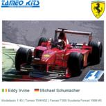 Modelauto 1:43 | Tameo TMK432 | Ferrari F300 Scuderia Ferrari 1998 #5 Modelauto 1:43 | Tameo TMK432 | Ferrari F300 Scuderia Ferrari 1998 #5