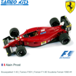 Bouwpakket 1:43 | Tameo F001 | Ferrari F1-90 Scuderia Ferrari 1990 #1 Bouwpakket 1:43 | Tameo F001 | Ferrari F1-90 Scuderia Ferrari 1990 #1