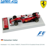 Modelauto 1:43 | Tameo TMB037 | Ferrari SF16-H Scuderia Ferrari 2016 #2 Modelauto 1:43 | Tameo TMB037 | Ferrari SF16-H Scuderia Ferrari 2016 #2