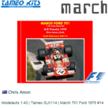 Modelauto 1:43 | Tameo SLK114 | March 701 Ford 1970 #14 Modelauto 1:43 | Tameo SLK114 | March 701 Ford 1970 #14
