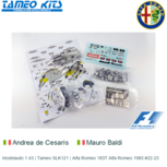 Modelauto 1:43 | Tameo SLK121 | Alfa Romeo 183T Alfa Romeo 1983 #22-23 Modelauto 1:43 | Tameo SLK121 | Alfa Romeo 183T Alfa Romeo 1983 #22-23