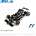 Bouwpakket 1:43 | Tameo TWU003 | Wolf WR7 Ford Walter Wolf Racing 1979 #20 Bouwpakket 1:43 | Tameo TWU003 | Wolf WR7 Ford Walter Wolf Racing 1979 #20