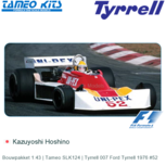 Bouwpakket 1:43 | Tameo SLK124 | Tyrrell 007 Ford Tyrrell 1976 #52 Bouwpakket 1:43 | Tameo SLK124 | Tyrrell 007 Ford Tyrrell 1976 #52